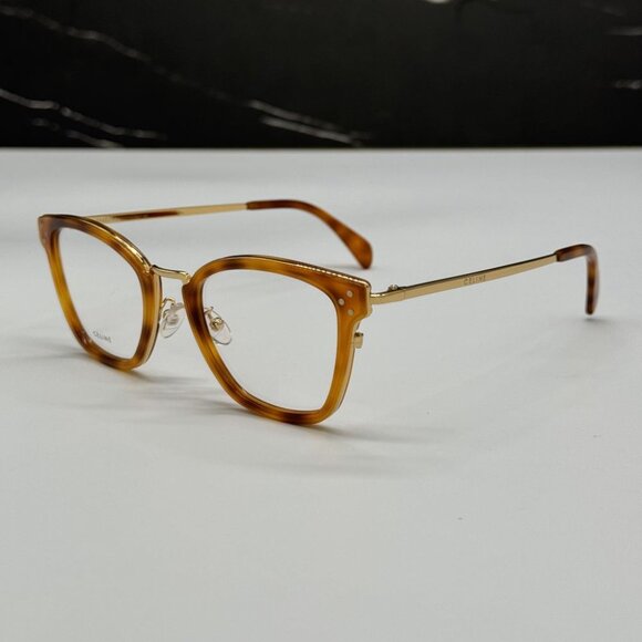 NEW CL50002U 055 CELINE EYEGLASSES WOMEN LIGHT HAVANA EYEWEAR CELINE CL 50002U - Picture 5 of 12